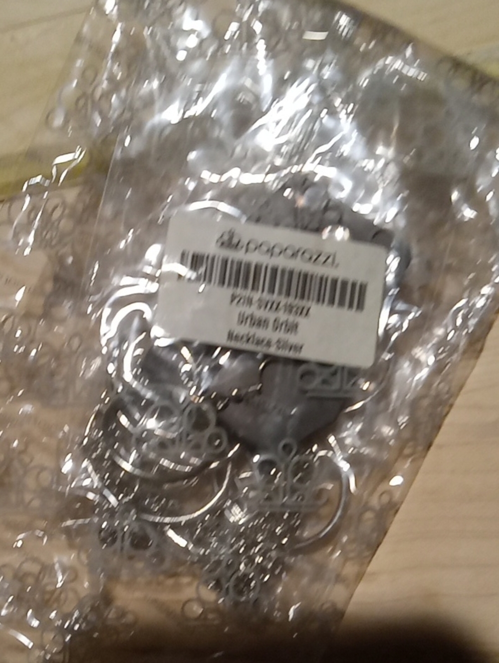 Paparazzi Brand Silver Layered Filigree Necklace & Earring Set